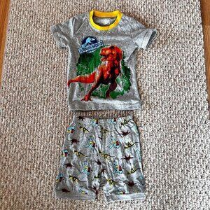 Jurassic Parks Boys PJs Dinosaurs Shorts & T-shirt Toddler 3T
